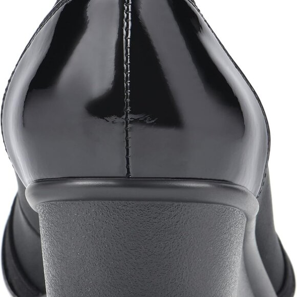 Women's Woven Textile Pump Size 8 Black Nylon Cushioned Sole Office & Casual - Picture 4 of 6